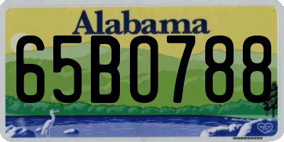 AL license plate 65BO788
