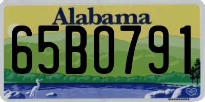 AL license plate 65BO791