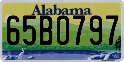 AL license plate 65BO797