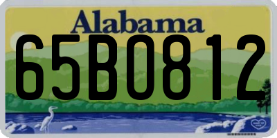 AL license plate 65BO812