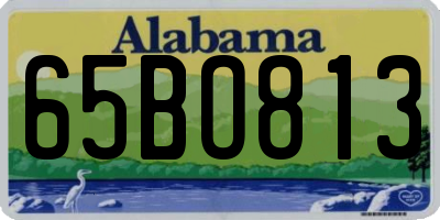 AL license plate 65BO813
