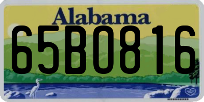 AL license plate 65BO816