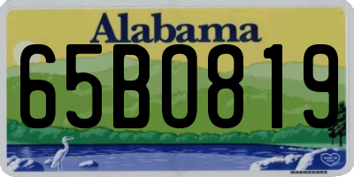 AL license plate 65BO819