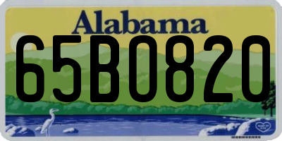 AL license plate 65BO820