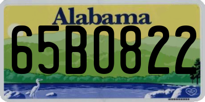 AL license plate 65BO822