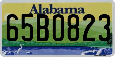 AL license plate 65BO823