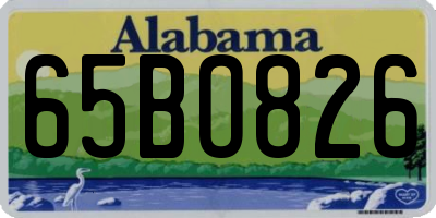 AL license plate 65BO826