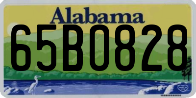 AL license plate 65BO828
