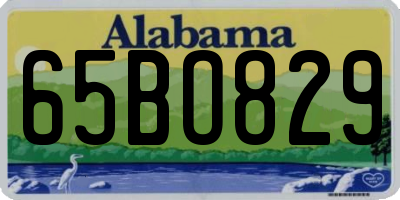 AL license plate 65BO829