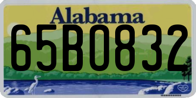 AL license plate 65BO832