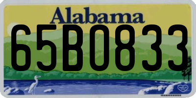AL license plate 65BO833