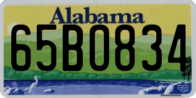 AL license plate 65BO834