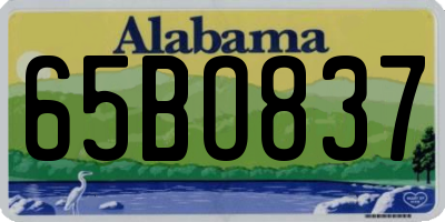 AL license plate 65BO837