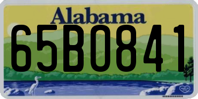 AL license plate 65BO841