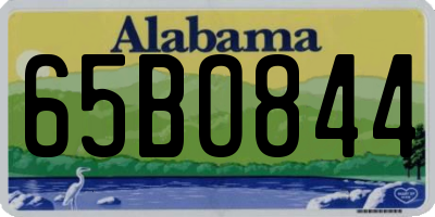 AL license plate 65BO844