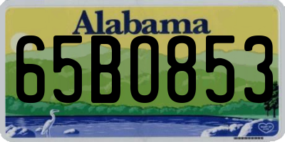 AL license plate 65BO853