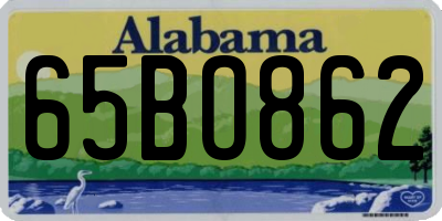 AL license plate 65BO862
