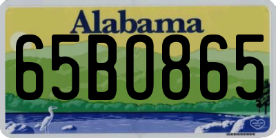 AL license plate 65BO865