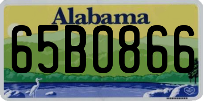 AL license plate 65BO866