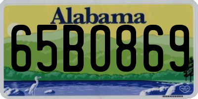 AL license plate 65BO869