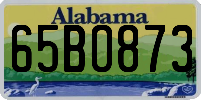 AL license plate 65BO873