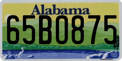 AL license plate 65BO875