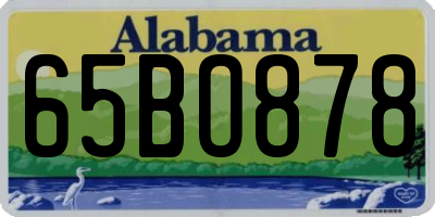 AL license plate 65BO878