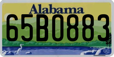 AL license plate 65BO883