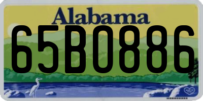 AL license plate 65BO886