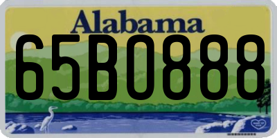AL license plate 65BO888