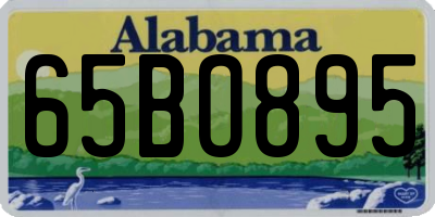 AL license plate 65BO895