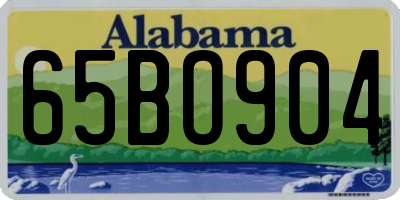 AL license plate 65BO904