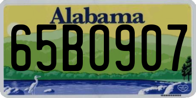 AL license plate 65BO907