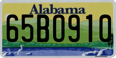 AL license plate 65BO910