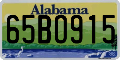AL license plate 65BO915