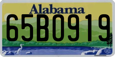 AL license plate 65BO919