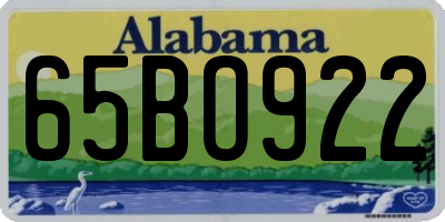 AL license plate 65BO922