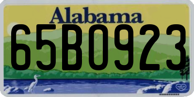 AL license plate 65BO923