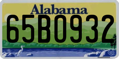 AL license plate 65BO932