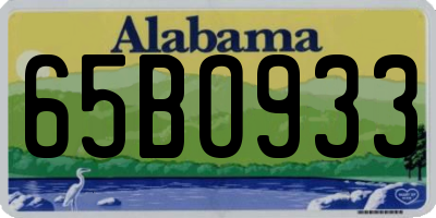 AL license plate 65BO933