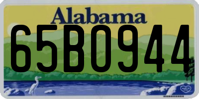 AL license plate 65BO944