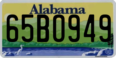 AL license plate 65BO949