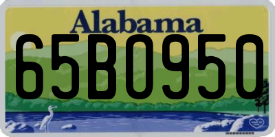 AL license plate 65BO950