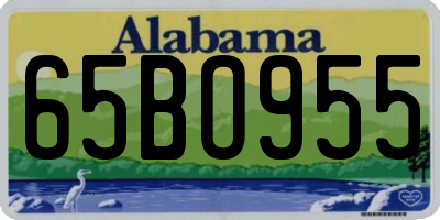 AL license plate 65BO955