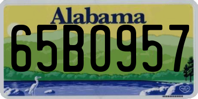 AL license plate 65BO957
