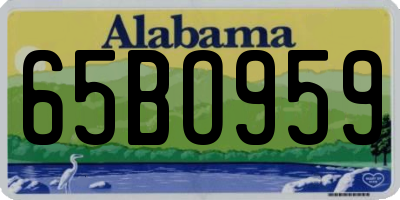 AL license plate 65BO959