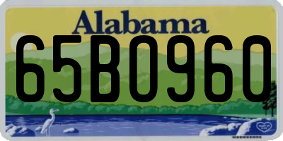 AL license plate 65BO960