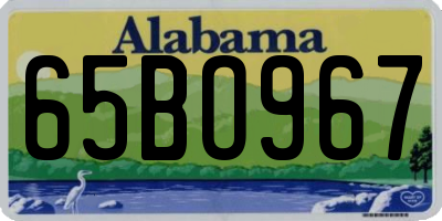AL license plate 65BO967