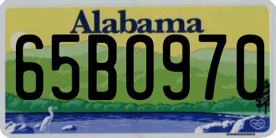 AL license plate 65BO970