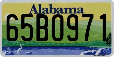 AL license plate 65BO971
